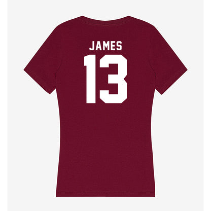 Mississippi State - NCAA Football : Lakendrick James - Classic Shersey Women's V-Neck T-Shirt-1