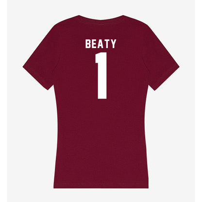 Mississippi State - NCAA Women's Basketball : Reese Beaty - Classic Shersey Women's V-Neck T-Shirt-1