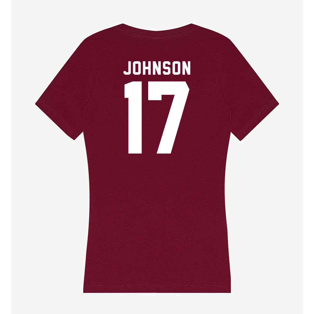 Mississippi State - NCAA Football : Kyle Johnson - Classic Shersey Women's V-Neck T-Shirt-1