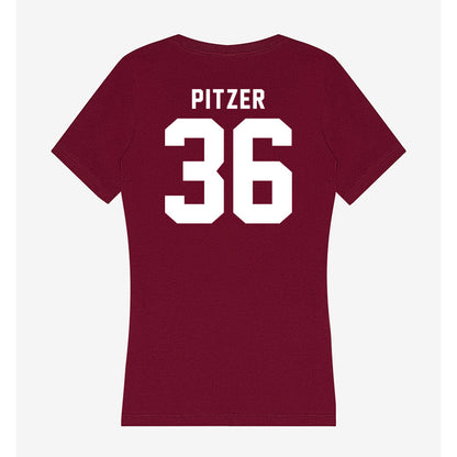 Mississippi State - NCAA Baseball : Tyler Pitzer - Classic Shersey Women's V-Neck T-Shirt-1