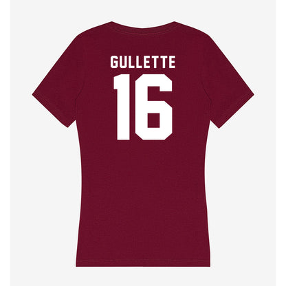 Mississippi State - NCAA Football : Derion Gullette - Classic Shersey Women's V-Neck T-Shirt-1