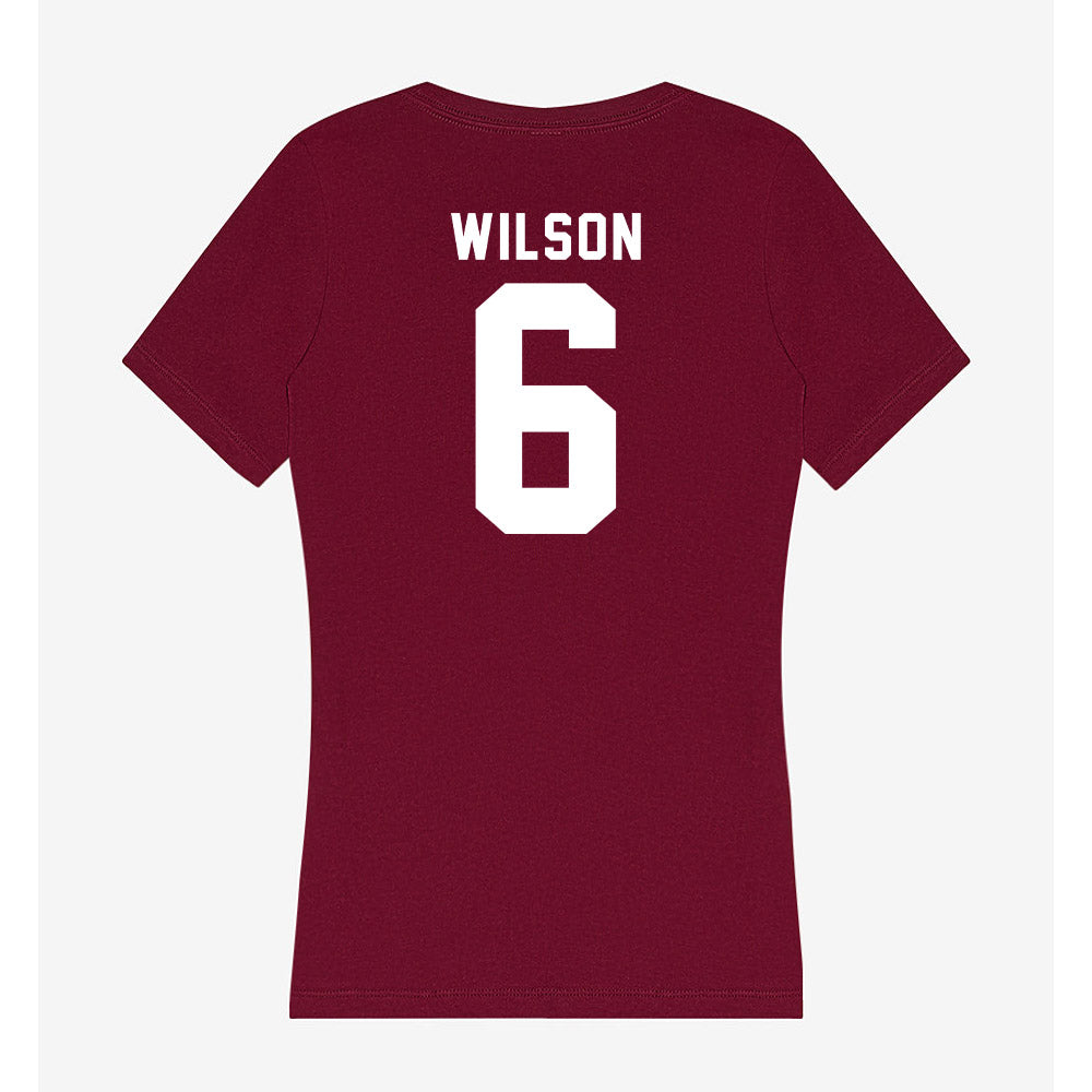 Mississippi State - NCAA Football : Kolin Wilson - Classic Shersey Women's V-Neck T-Shirt-1