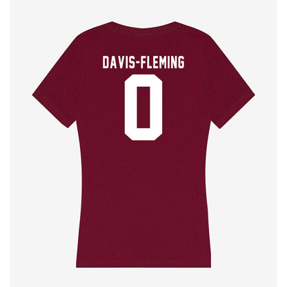 Mississippi State - NCAA Men's Basketball : Jamarion Davis-Fleming - Classic Shersey Women's V-Neck T-Shirt-1