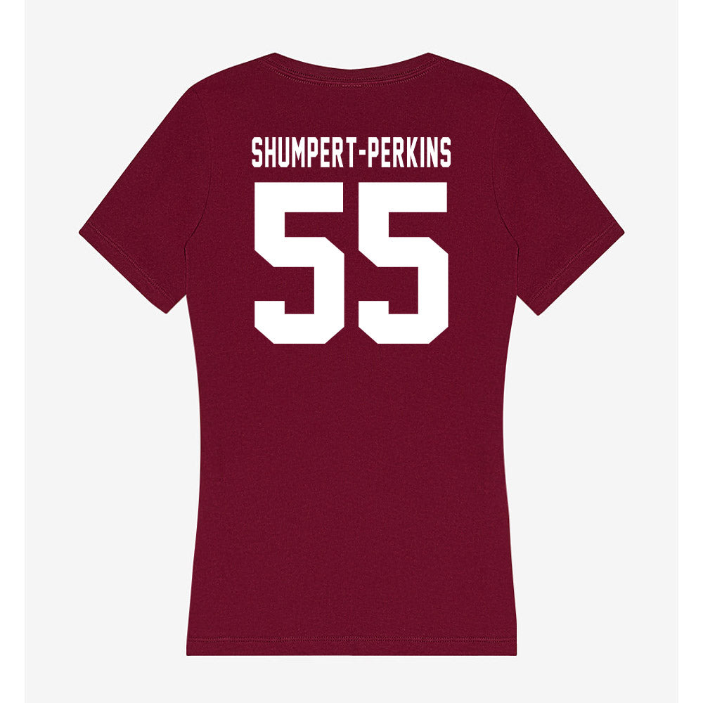 Mississippi State - NCAA Football : Jakheem Shumpert-Perkins - Classic Shersey Women's V-Neck T-Shirt-1