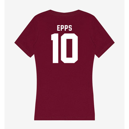 Mississippi State - NCAA Men's Basketball : Jayden Epps - Classic Shersey Women's V-Neck T-Shirt-1