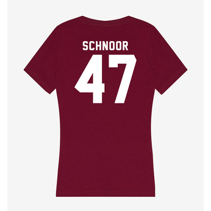 Mississippi State - NCAA Baseball : JT Schnoor - Classic Shersey Women's V-Neck T-Shirt-1