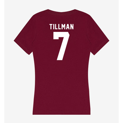 Mississippi State - NCAA Football : Zakari Tillman - Classic Shersey Women's V-Neck T-Shirt-1