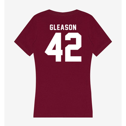 Mississippi State - NCAA Baseball : Jack Gleason - Classic Shersey Women's V-Neck T-Shirt-1