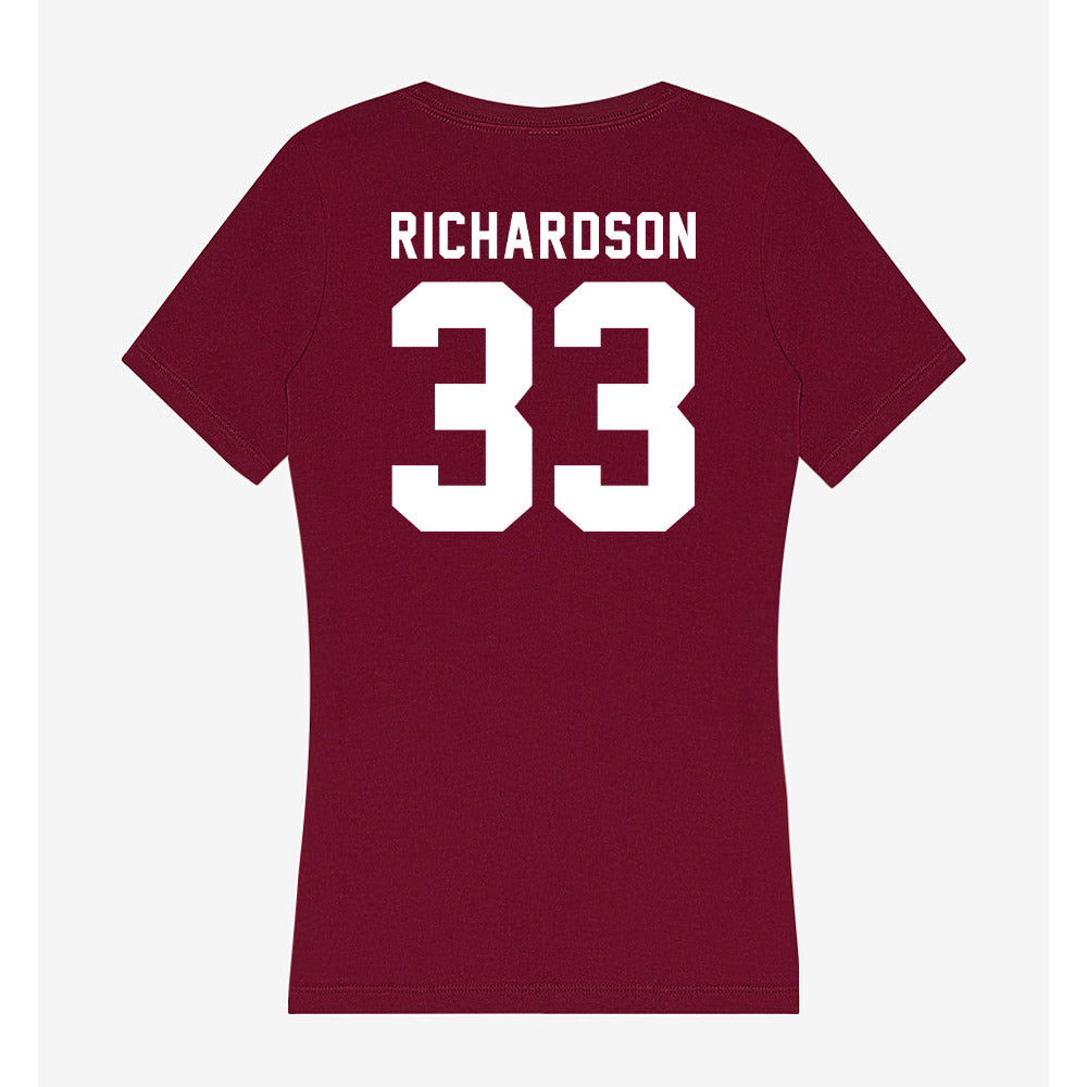 Mississippi State - NCAA Women's Basketball : Kharyssa Richardson - Classic Shersey Women's V-Neck T-Shirt-1