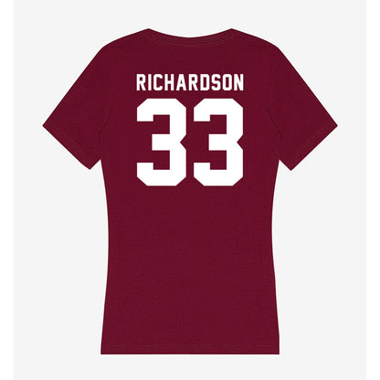 Mississippi State - NCAA Women's Basketball : Kharyssa Richardson - Classic Shersey Women's V-Neck T-Shirt-1