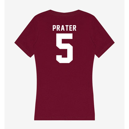 Mississippi State - NCAA Women's Basketball : Chandler Prater - Classic Shersey Women's V-Neck T-Shirt-1