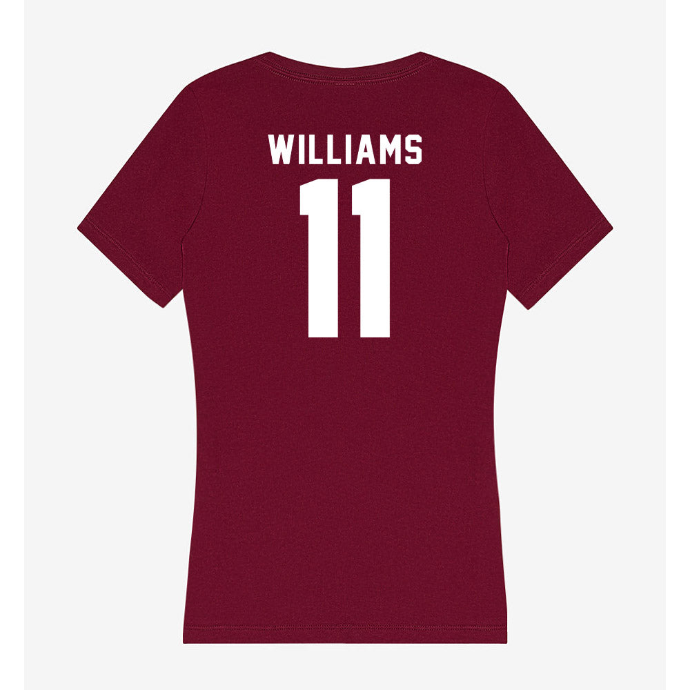 Mississippi State - NCAA Football : Ayden Williams - Classic Shersey Women's V-Neck T-Shirt-1