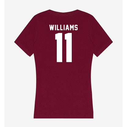 Mississippi State - NCAA Football : Ayden Williams - Classic Shersey Women's V-Neck T-Shirt-1