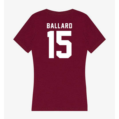 Mississippi State - NCAA Men's Basketball : Quincy Ballard - Classic Shersey Women's V-Neck T-Shirt-1