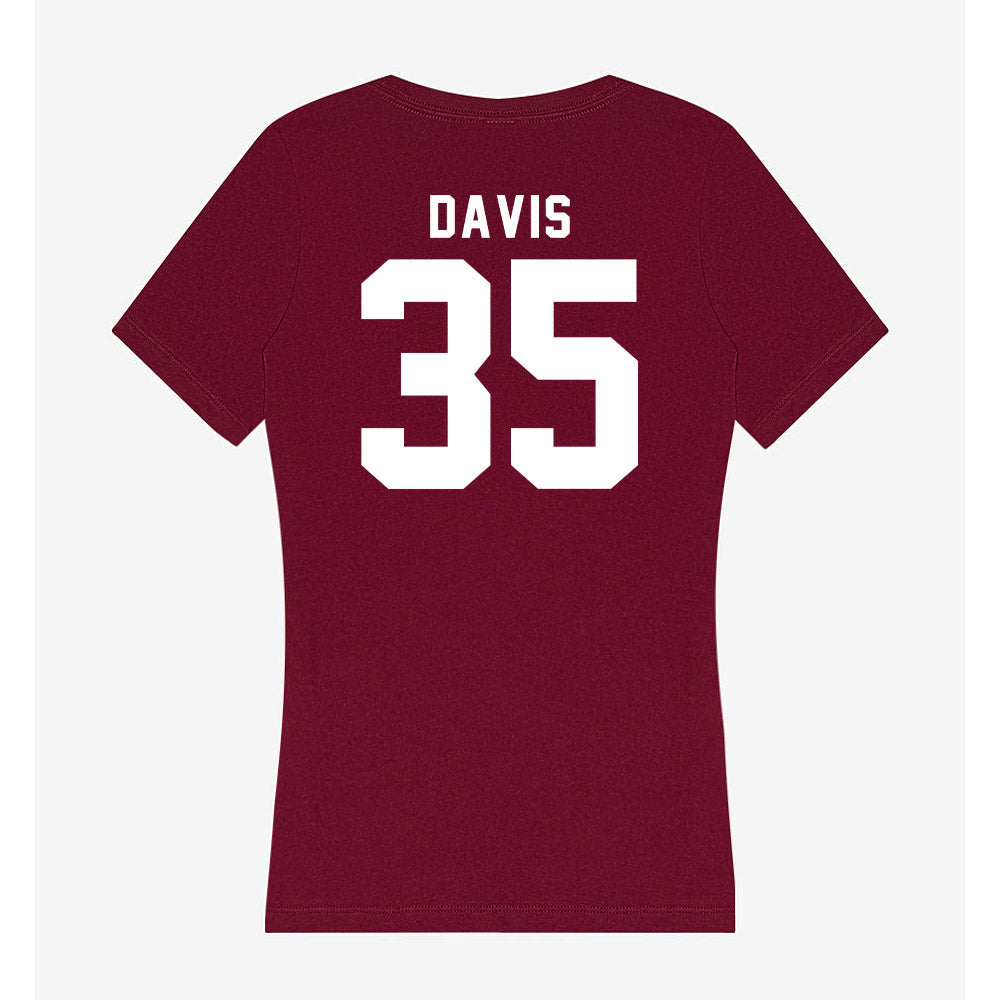Mississippi State - NCAA Baseball : Ben Davis - Classic Shersey Women's V-Neck T-Shirt-1