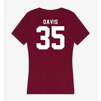 Mississippi State - NCAA Baseball : Ben Davis - Classic Shersey Women's V-Neck T-Shirt-1