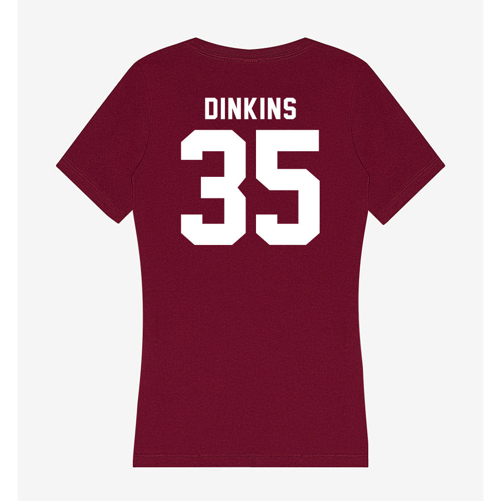 Mississippi State - NCAA Football : Kalvin Dinkins - Classic Shersey Women's V-Neck T-Shirt-1