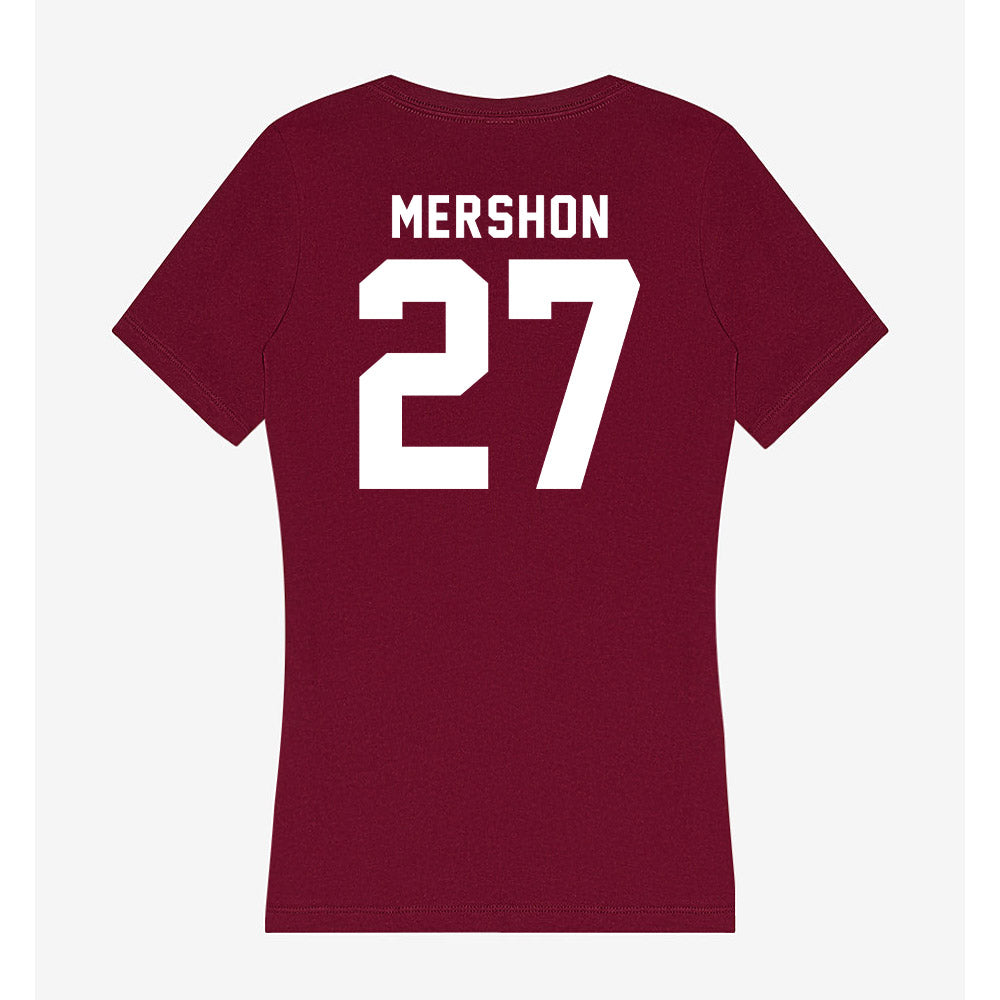 Mississippi State - NCAA Baseball : Peter Mershon - Classic Shersey Women's V-Neck T-Shirt-1
