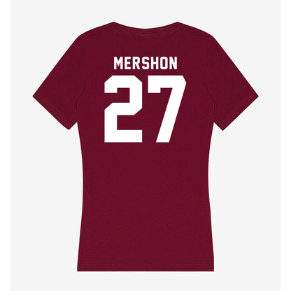Mississippi State - NCAA Baseball : Peter Mershon - Classic Shersey Women's V-Neck T-Shirt-1