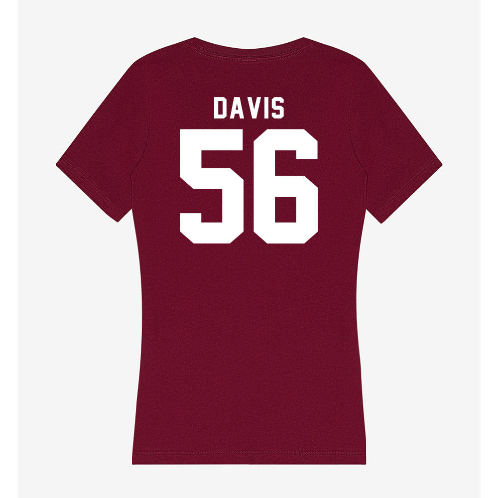 Mississippi State - NCAA Football : Wesley Davis - Classic Shersey Women's V-Neck T-Shirt-1
