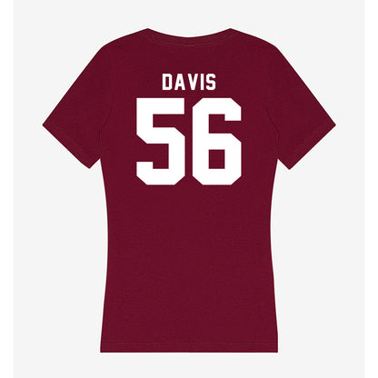 Mississippi State - NCAA Football : Wesley Davis - Classic Shersey Women's V-Neck T-Shirt-1