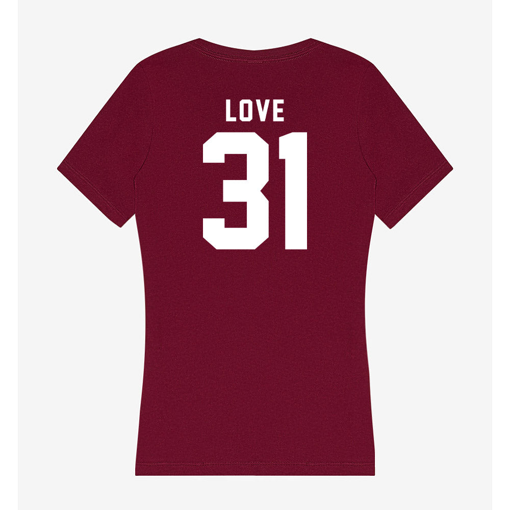 Mississippi State - NCAA Football : Terrance Love - Classic Shersey Women's V-Neck T-Shirt-1