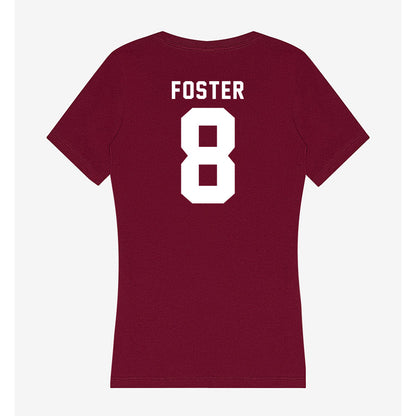 Mississippi State - NCAA Baseball : Charlie Foster - Classic Shersey Women's V-Neck T-Shirt-1