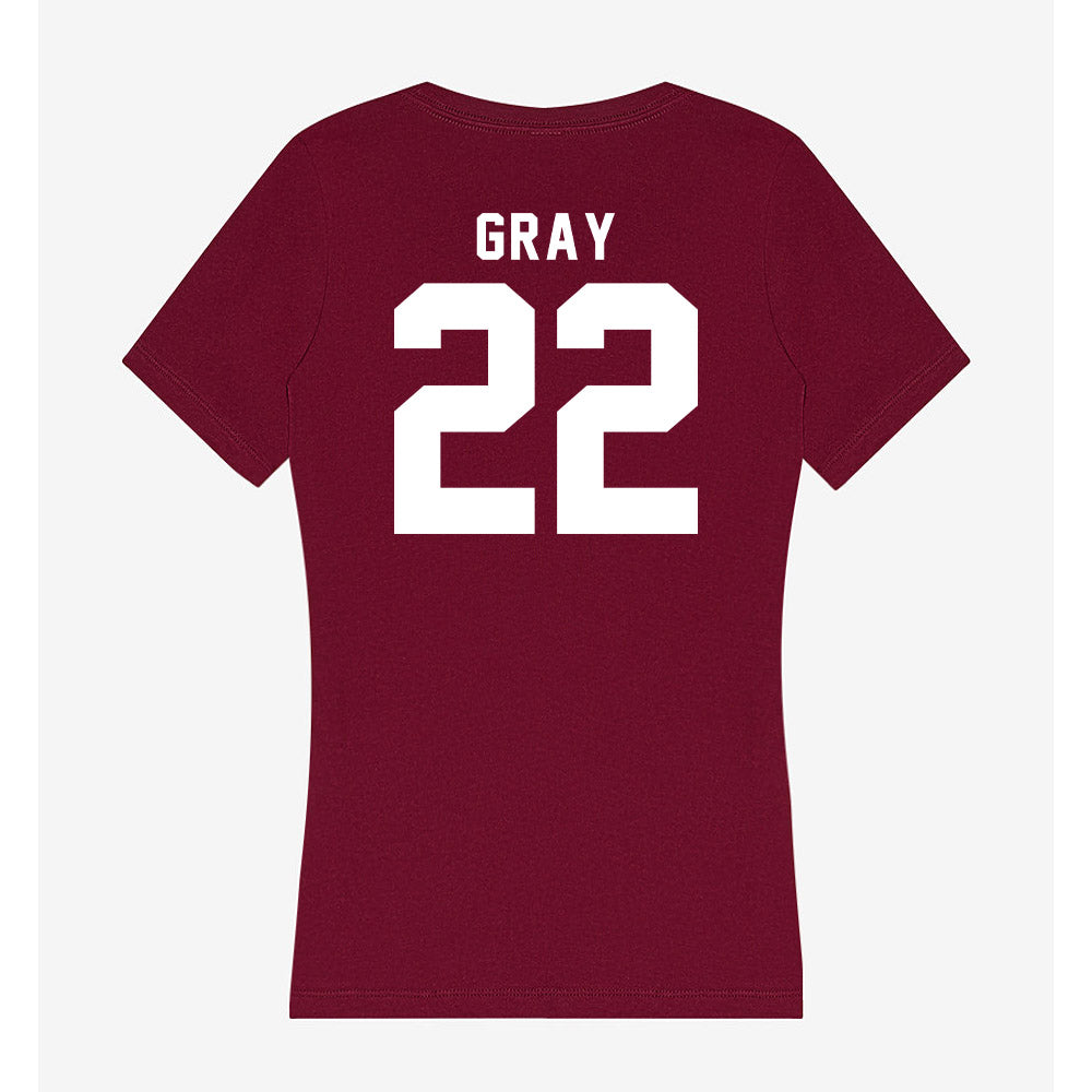Mississippi State - NCAA Women's Basketball : Nataliyah Gray - Classic Shersey Women's V-Neck T-Shirt-1