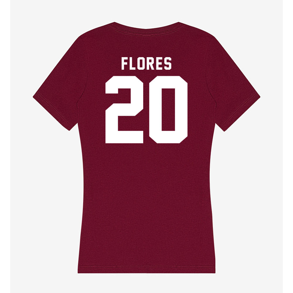 Mississippi State - NCAA Women's Basketball : Andrea Flores - Classic Shersey Women's V-Neck T-Shirt-1