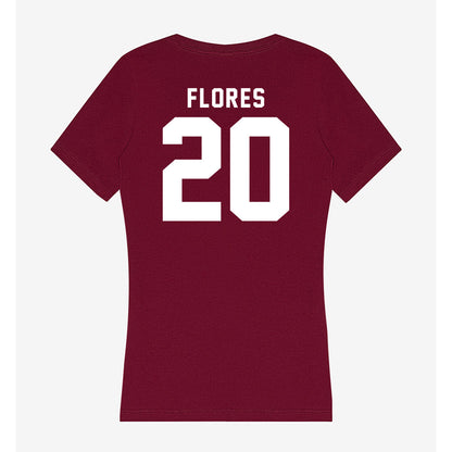 Mississippi State - NCAA Women's Basketball : Andrea Flores - Classic Shersey Women's V-Neck T-Shirt-1
