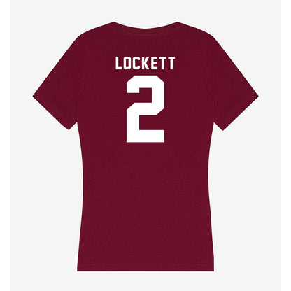 Mississippi State - NCAA Women's Basketball : Tootie Lockett - Classic Shersey Women's V-Neck T-Shirt-1