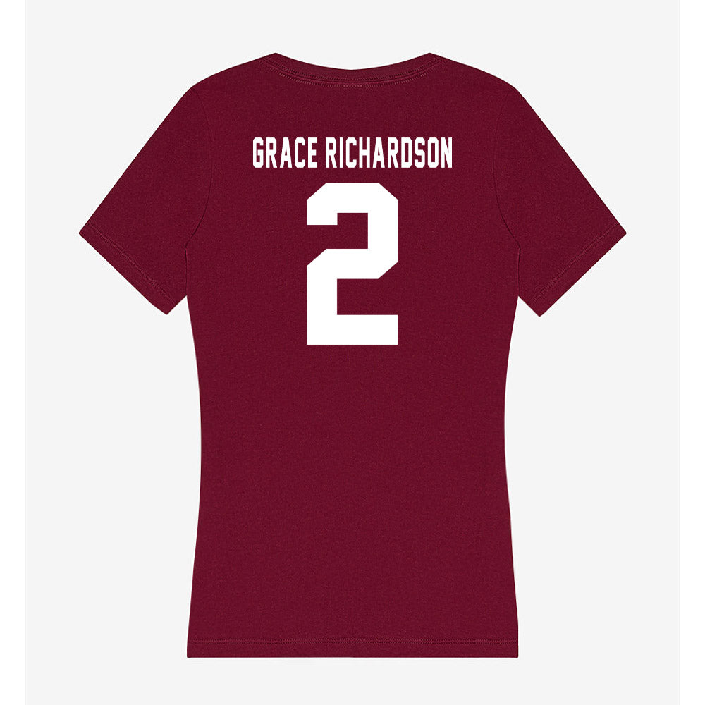 Mississippi State - NCAA Softball : Abby Grace Richardson - Classic Shersey Women's V-Neck T-Shirt-1