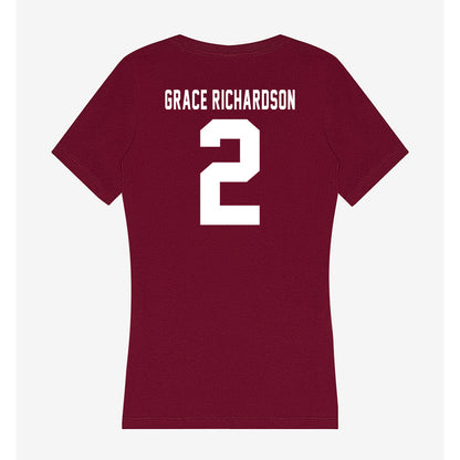 Mississippi State - NCAA Softball : Abby Grace Richardson - Classic Shersey Women's V-Neck T-Shirt-1