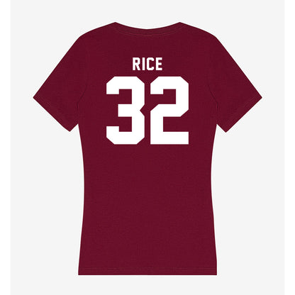 Mississippi State - NCAA Football : AJ Rice - Classic Shersey Women's V-Neck T-Shirt-1