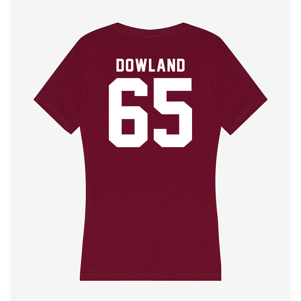 Mississippi State - NCAA Football : Spencer Dowland - Classic Shersey Women's V-Neck T-Shirt-1