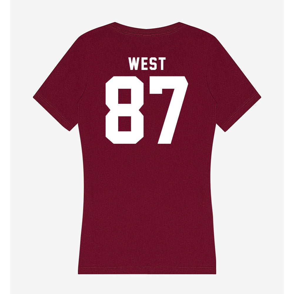 Mississippi State - NCAA Football : Sam West - Classic Shersey Women's V-Neck T-Shirt-1
