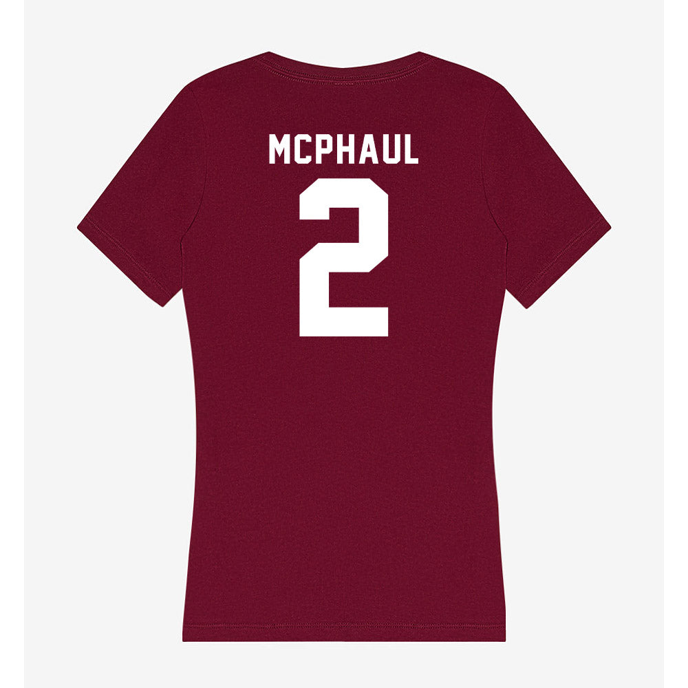 Mississippi State - NCAA Women's Basketball : Destiney McPhaul - Classic Shersey Women's V-Neck T-Shirt-1
