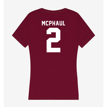 Mississippi State - NCAA Women's Basketball : Destiney McPhaul - Classic Shersey Women's V-Neck T-Shirt-1