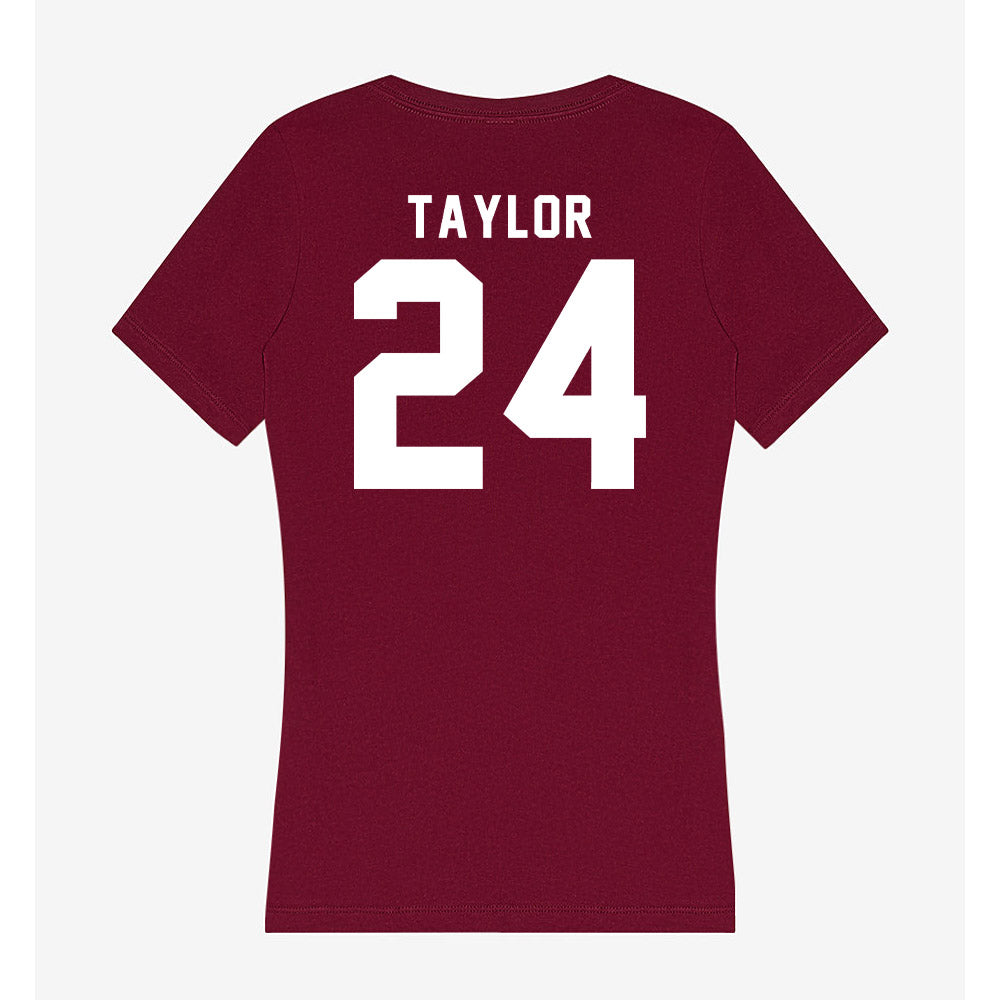 Mississippi State - NCAA Football : Quentin Taylor - Classic Shersey Women's V-Neck T-Shirt-1