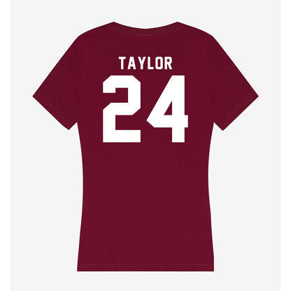 Mississippi State - NCAA Football : Quentin Taylor - Classic Shersey Women's V-Neck T-Shirt-1