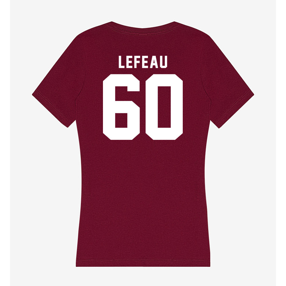 Mississippi State - NCAA Football : Matthew Lefeau - Classic Shersey Women's V-Neck T-Shirt-1