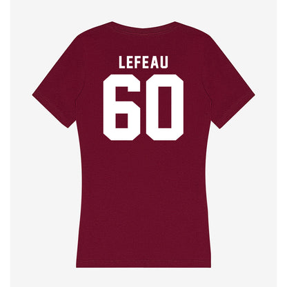 Mississippi State - NCAA Football : Matthew Lefeau - Classic Shersey Women's V-Neck T-Shirt-1