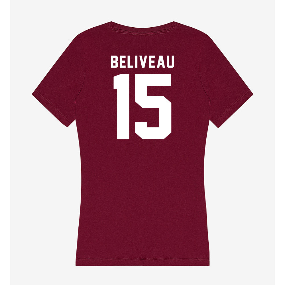 Mississippi State - NCAA Baseball : Tanner Beliveau - Classic Shersey Women's V-Neck T-Shirt-1
