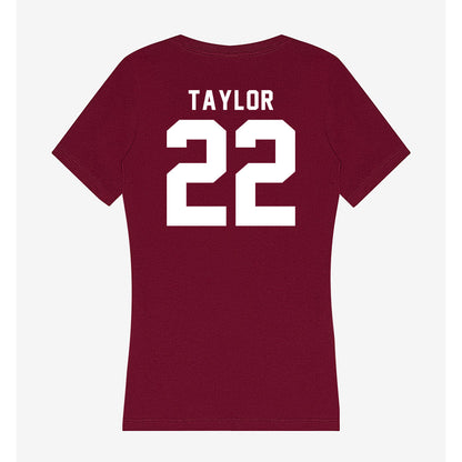 Mississippi State - NCAA Football : Jaiden Taylor - Classic Shersey Women's V-Neck T-Shirt-1