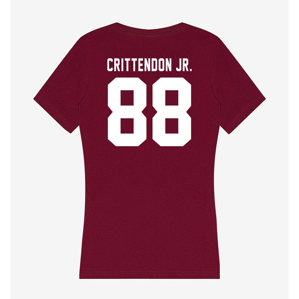 Mississippi State - NCAA Football : Tico Crittendon Jr. - Classic Shersey Women's V-Neck T-Shirt-1