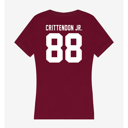 Mississippi State - NCAA Football : Tico Crittendon Jr. - Classic Shersey Women's V-Neck T-Shirt-1