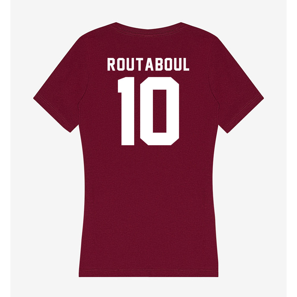 Mississippi State - NCAA Women's Volleyball : Paloma Routaboul - Classic Shersey Women's V-Neck T-Shirt-1