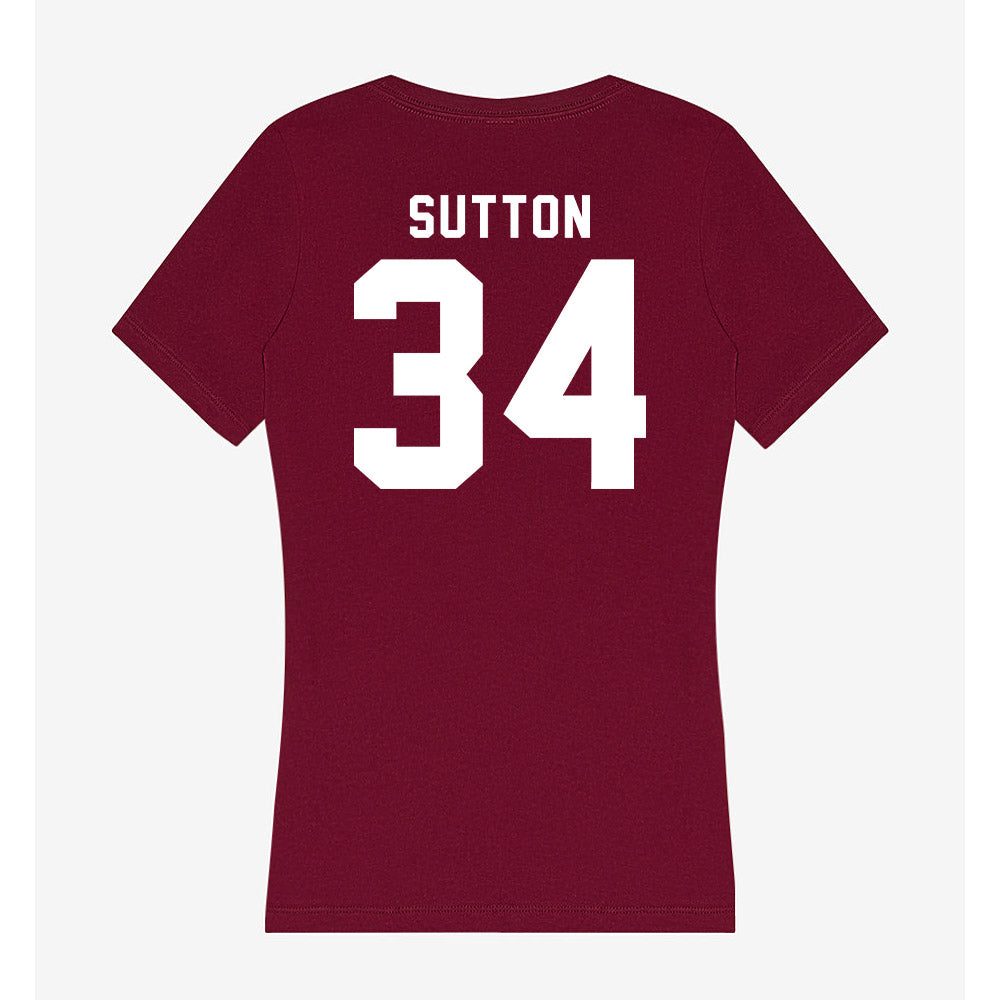 Mississippi State - NCAA Football : Vic Sutton - Classic Shersey Women's V-Neck T-Shirt-1