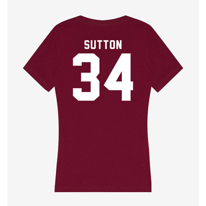 Mississippi State - NCAA Football : Vic Sutton - Classic Shersey Women's V-Neck T-Shirt-1
