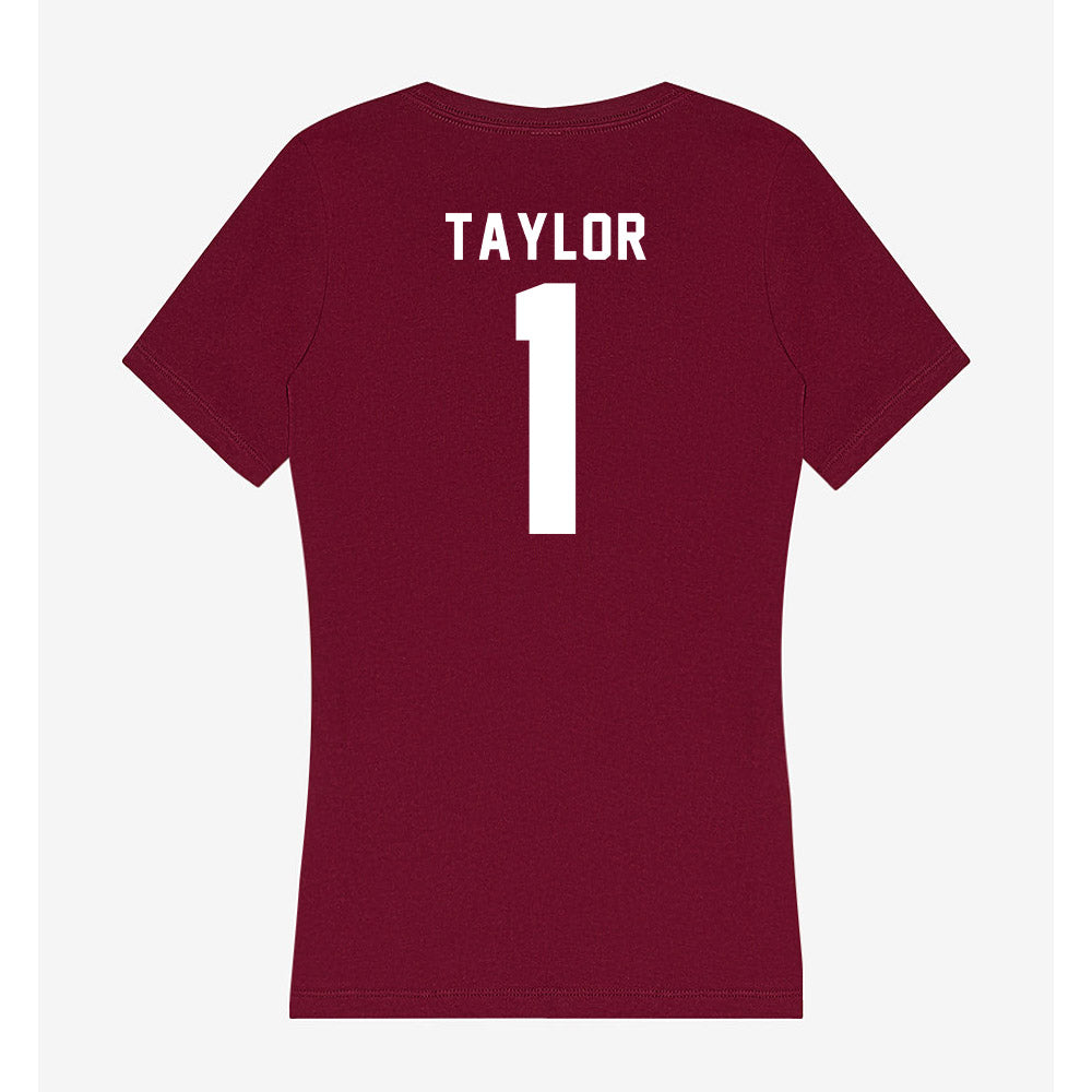 Mississippi State - NCAA Football : KaMario Taylor - Classic Shersey Women's V-Neck T-Shirt-1